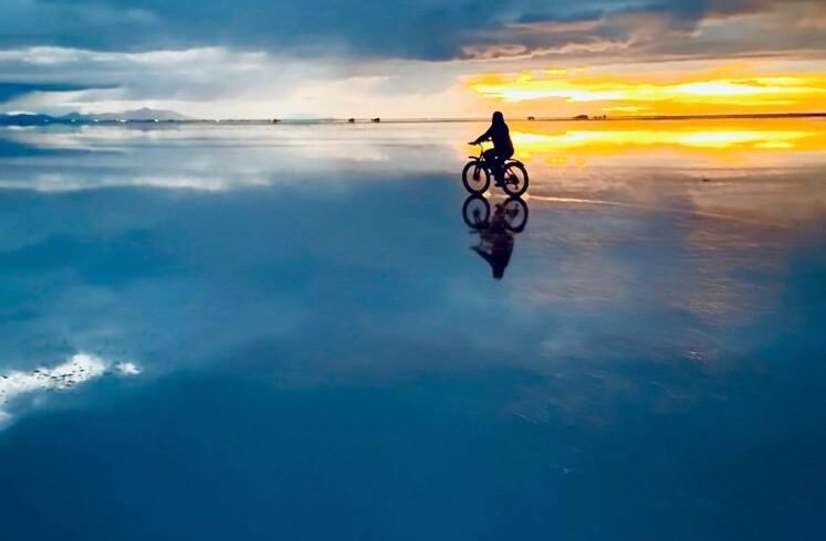 ATARDECER CON BICI